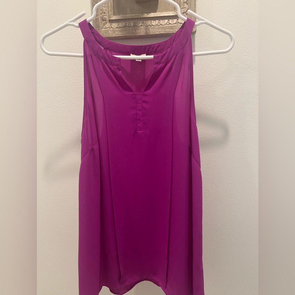 Daniel Cremieux magenta sleeveless top XS
